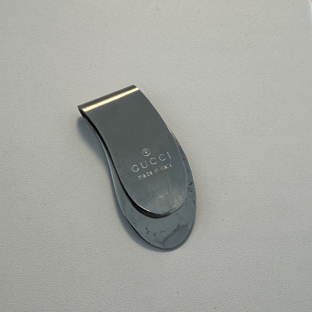 Gucci Pre Owned Metal Silver Money Clip.